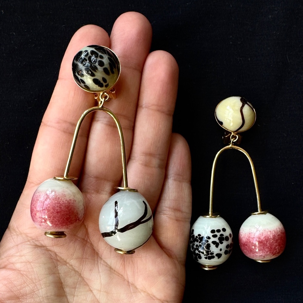 UNWORN Ulla Johnson Glass Pendant Earrings